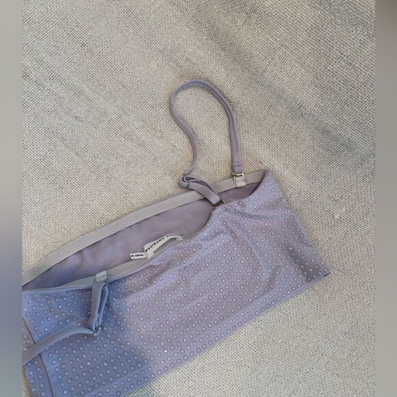 Good American Crystal Cropped Tank and High Waisted Shorts Set Glam Vegas Rare - Picture 8 of 8